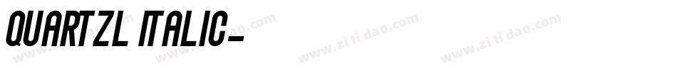 QuartzL Italic字体转换